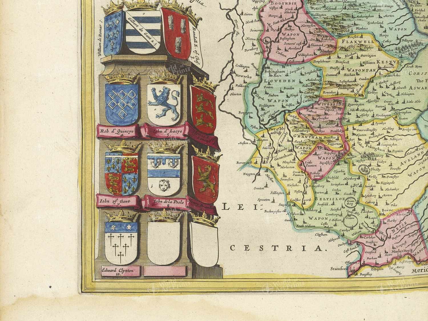 Map bottom left quadrant