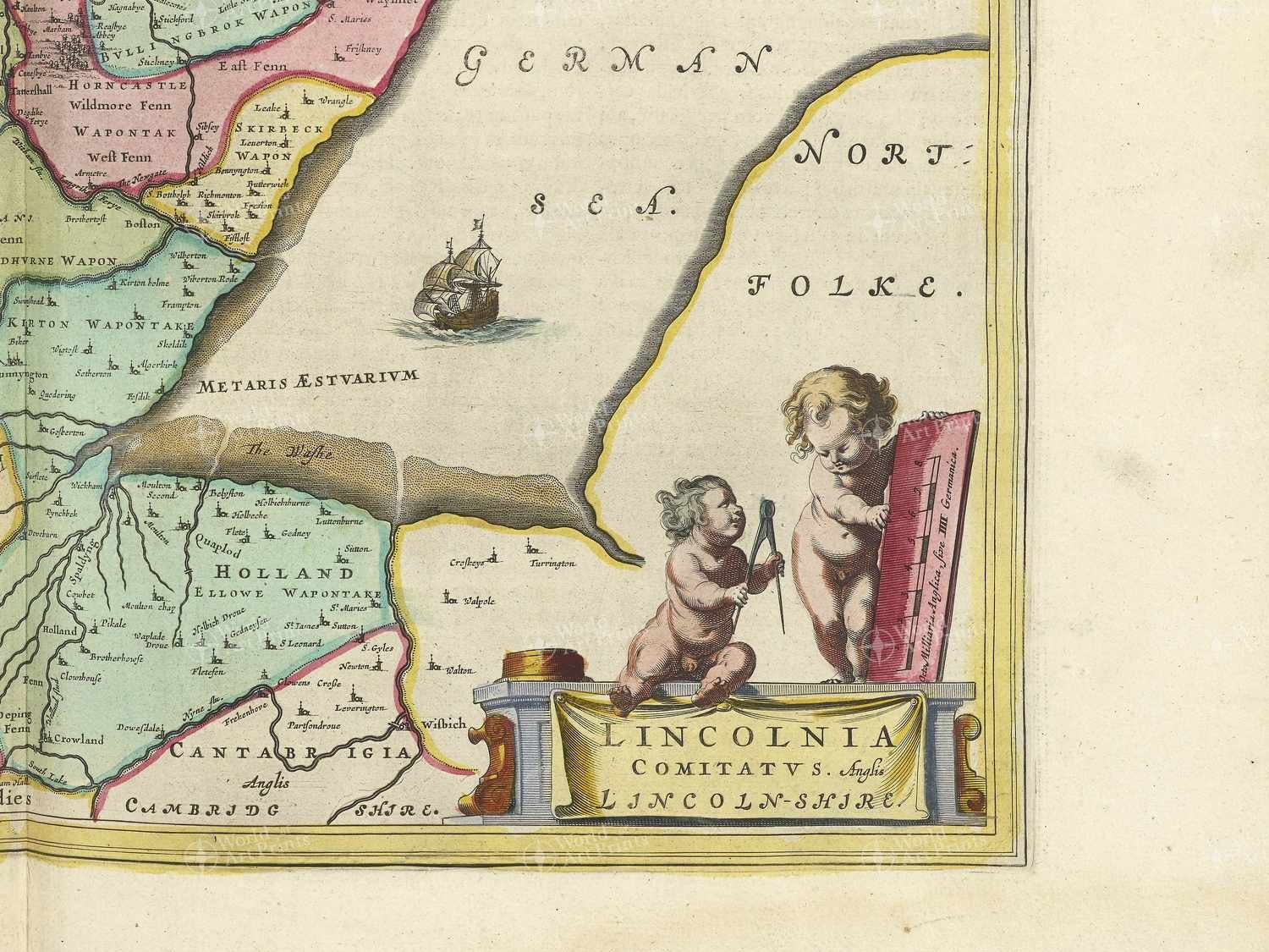 Map bottom right quadrant