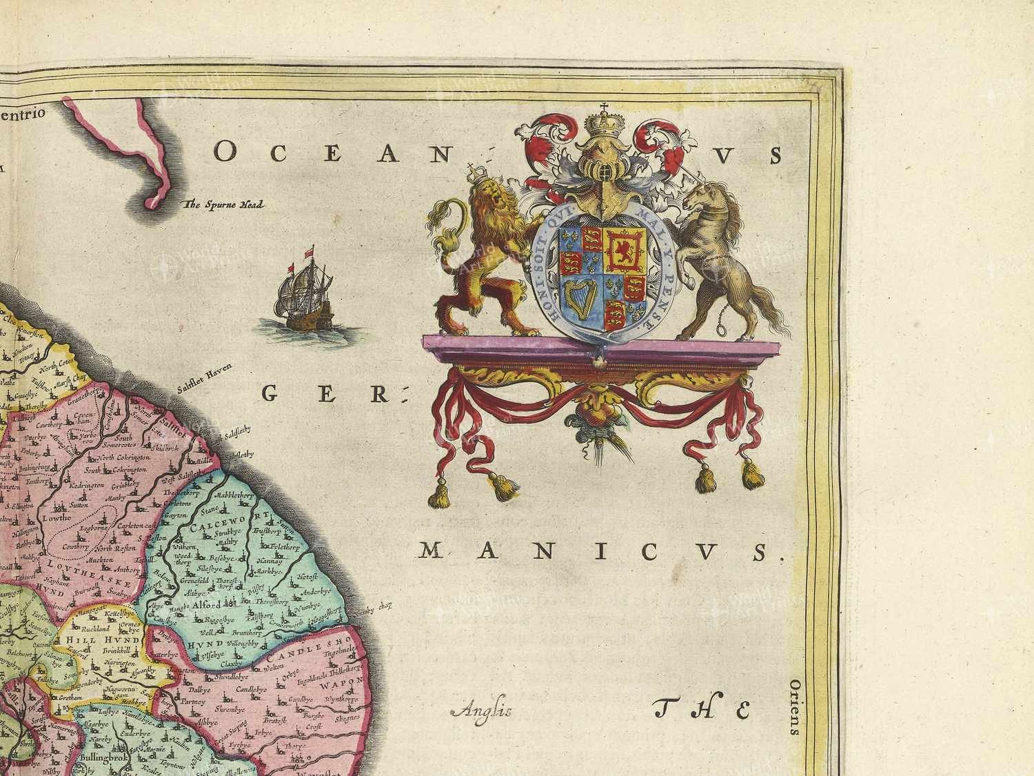 Map top right quadrant