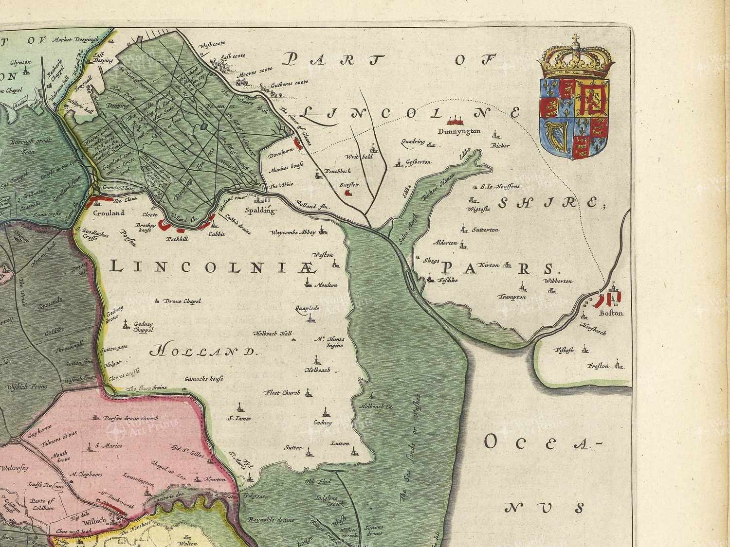 Map top right quadrant