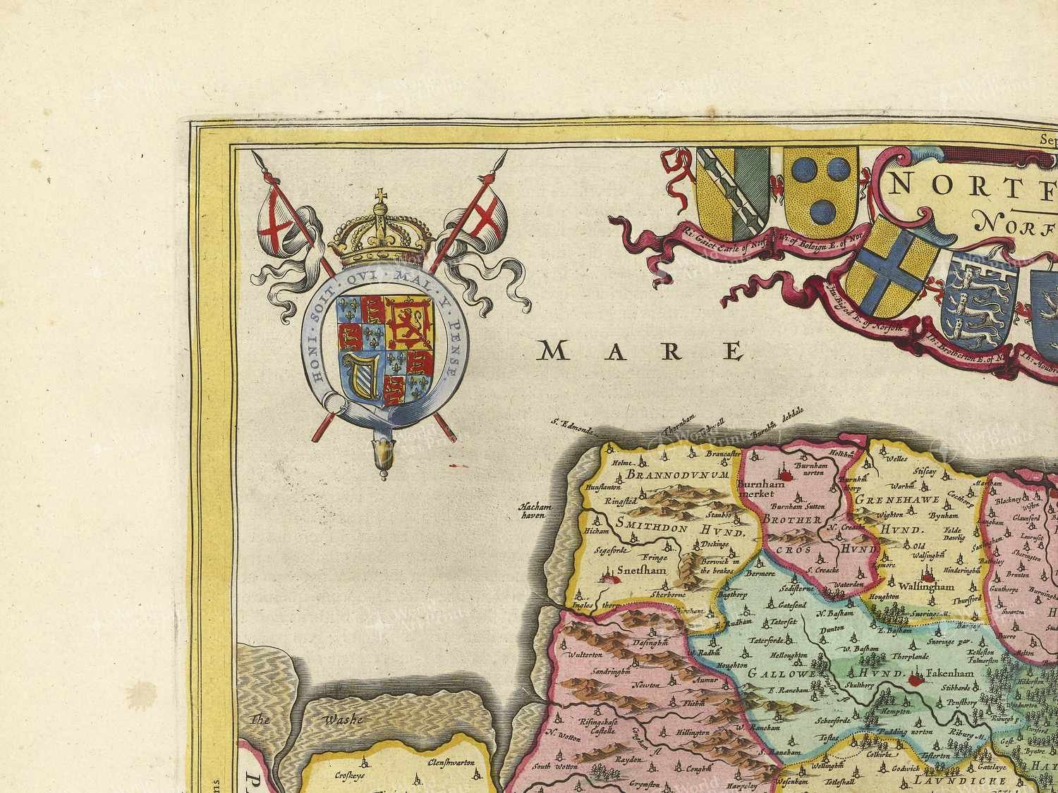 Map top left quadrant