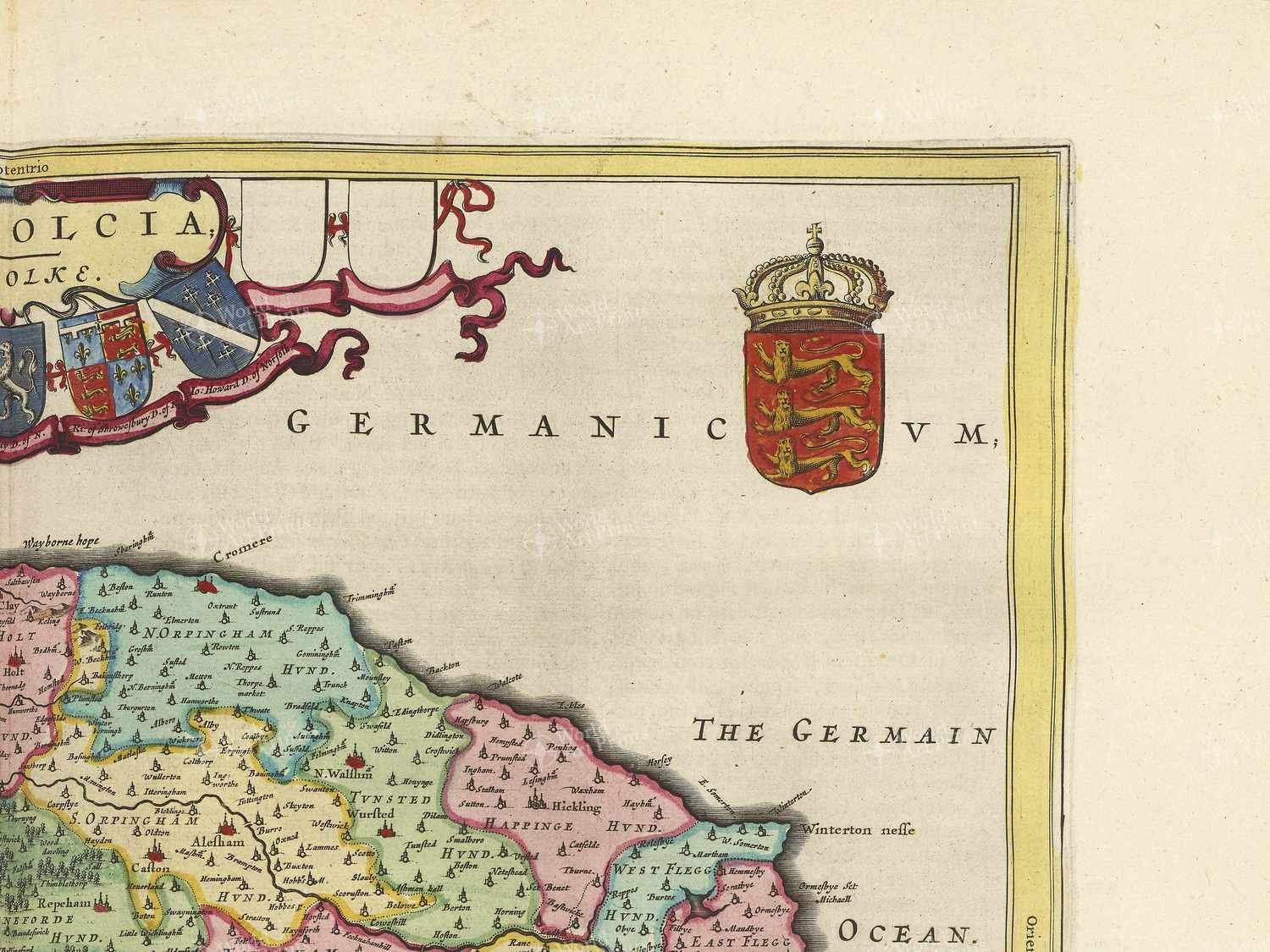Map top right quadrant