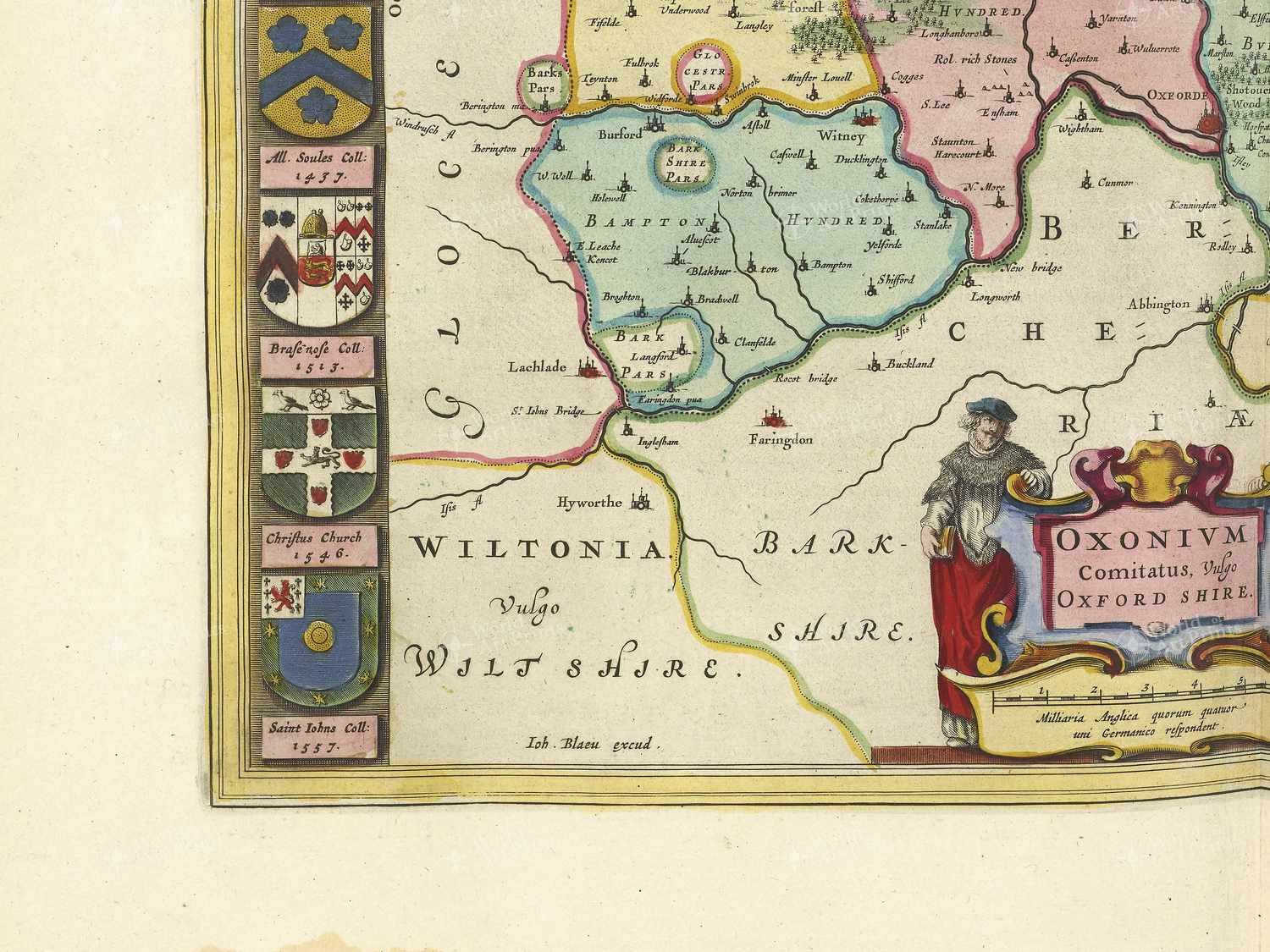 Map bottom left quadrant