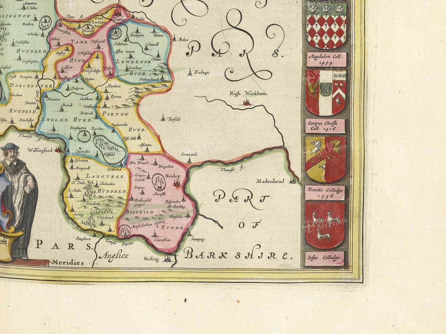 Map bottom right quadrant