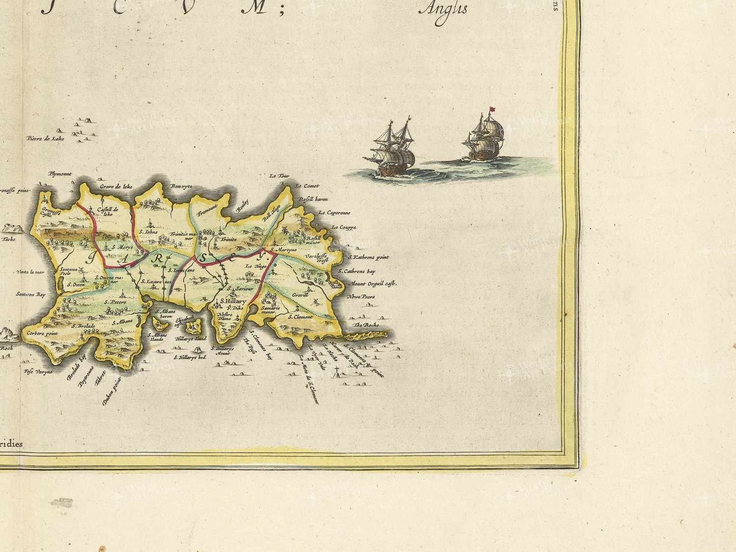 Map bottom right quadrant