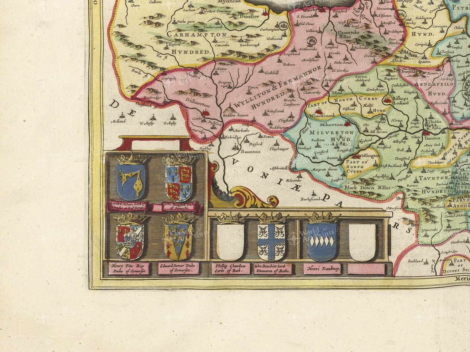 Map bottom left quadrant