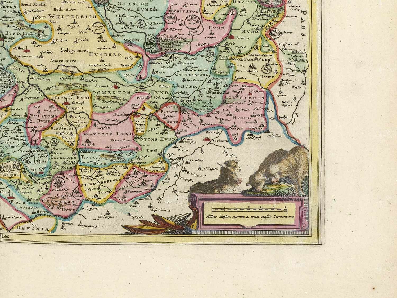 Map bottom right quadrant