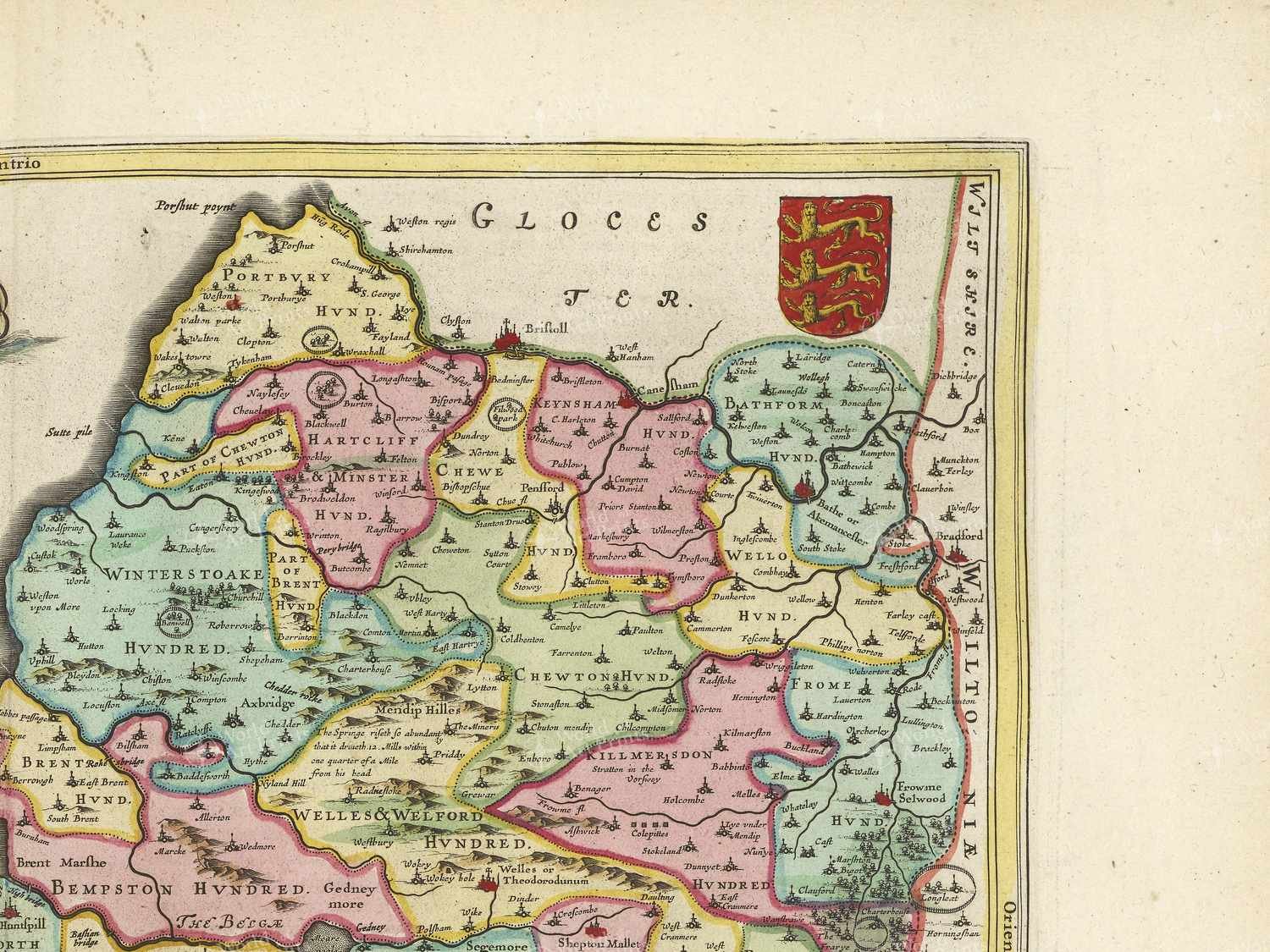 Map top right quadrant