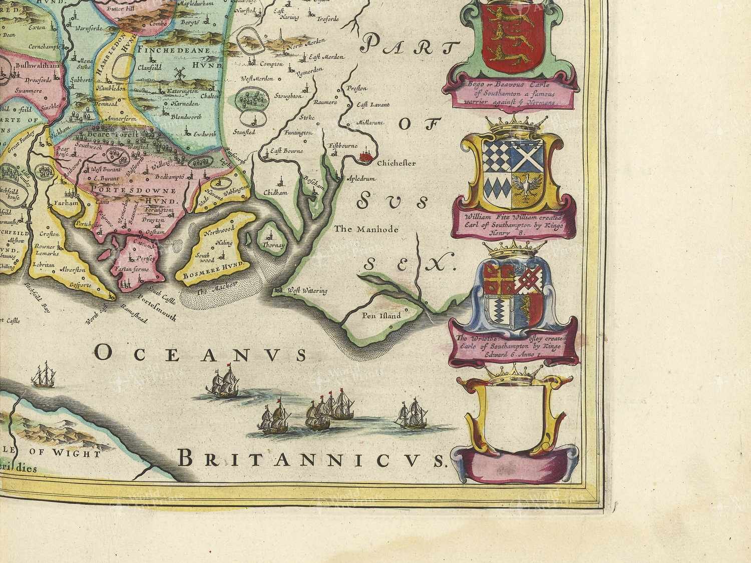 Map bottom right quadrant