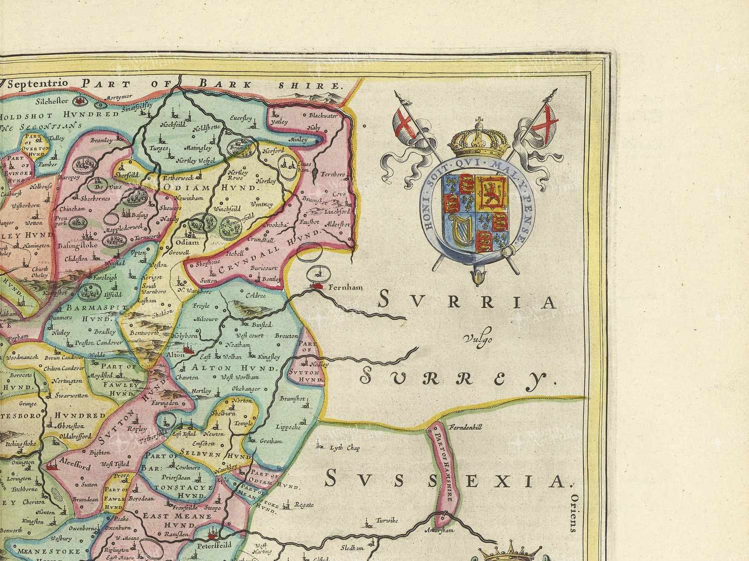 Map top right quadrant