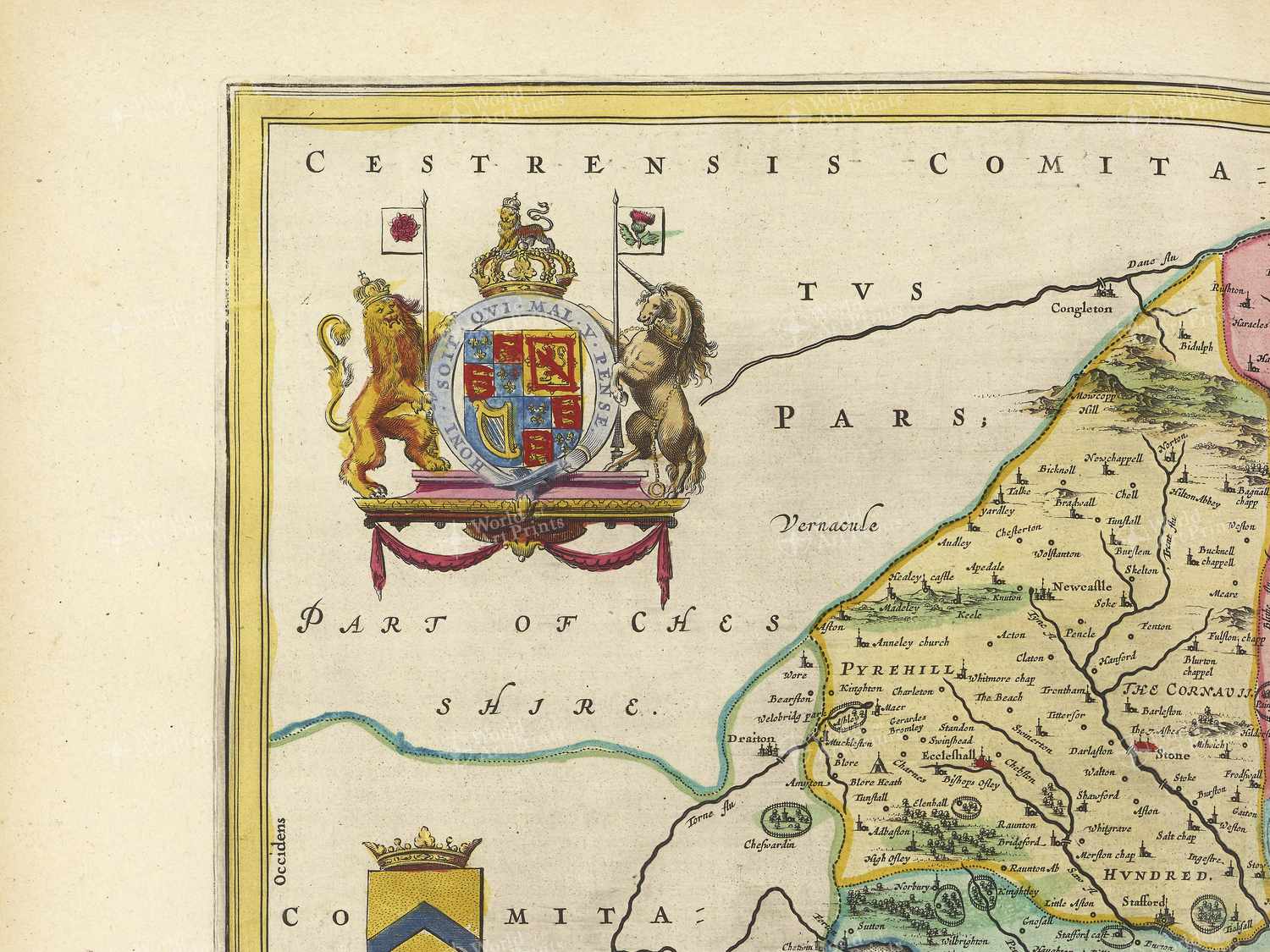 Map top left quadrant