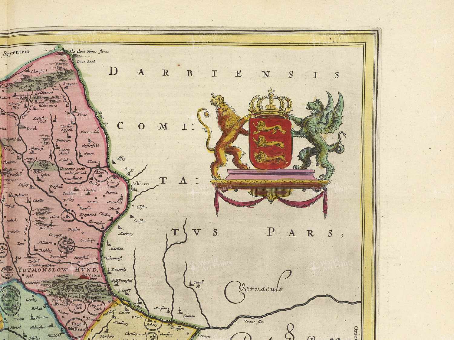 Map top right quadrant