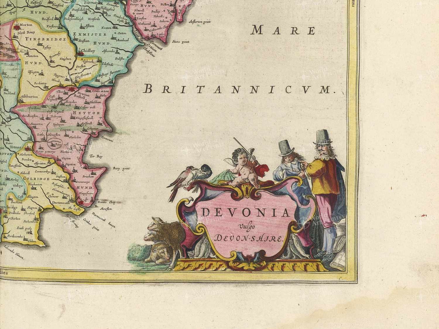 Map bottom right quadrant