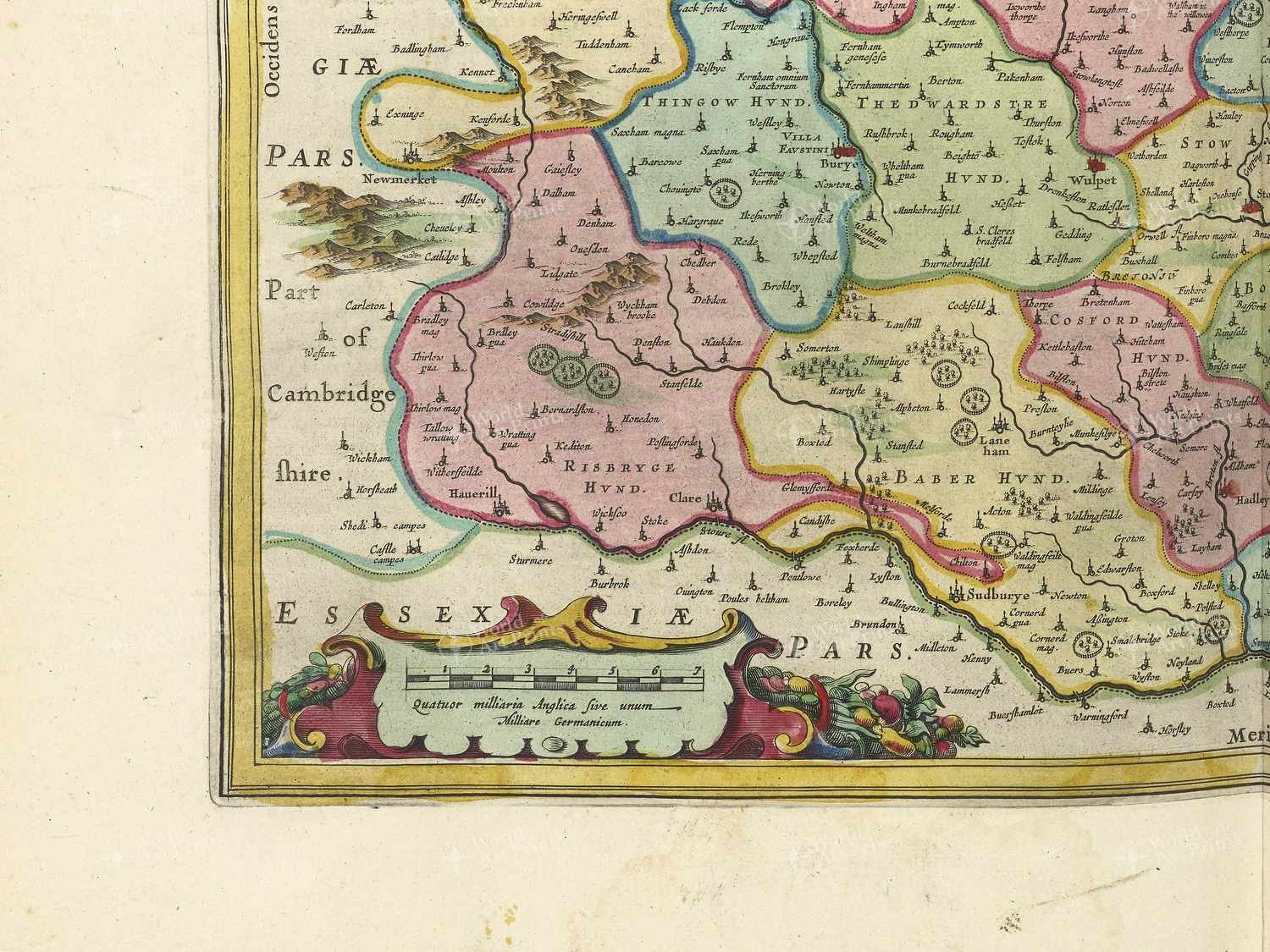 Map bottom left quadrant