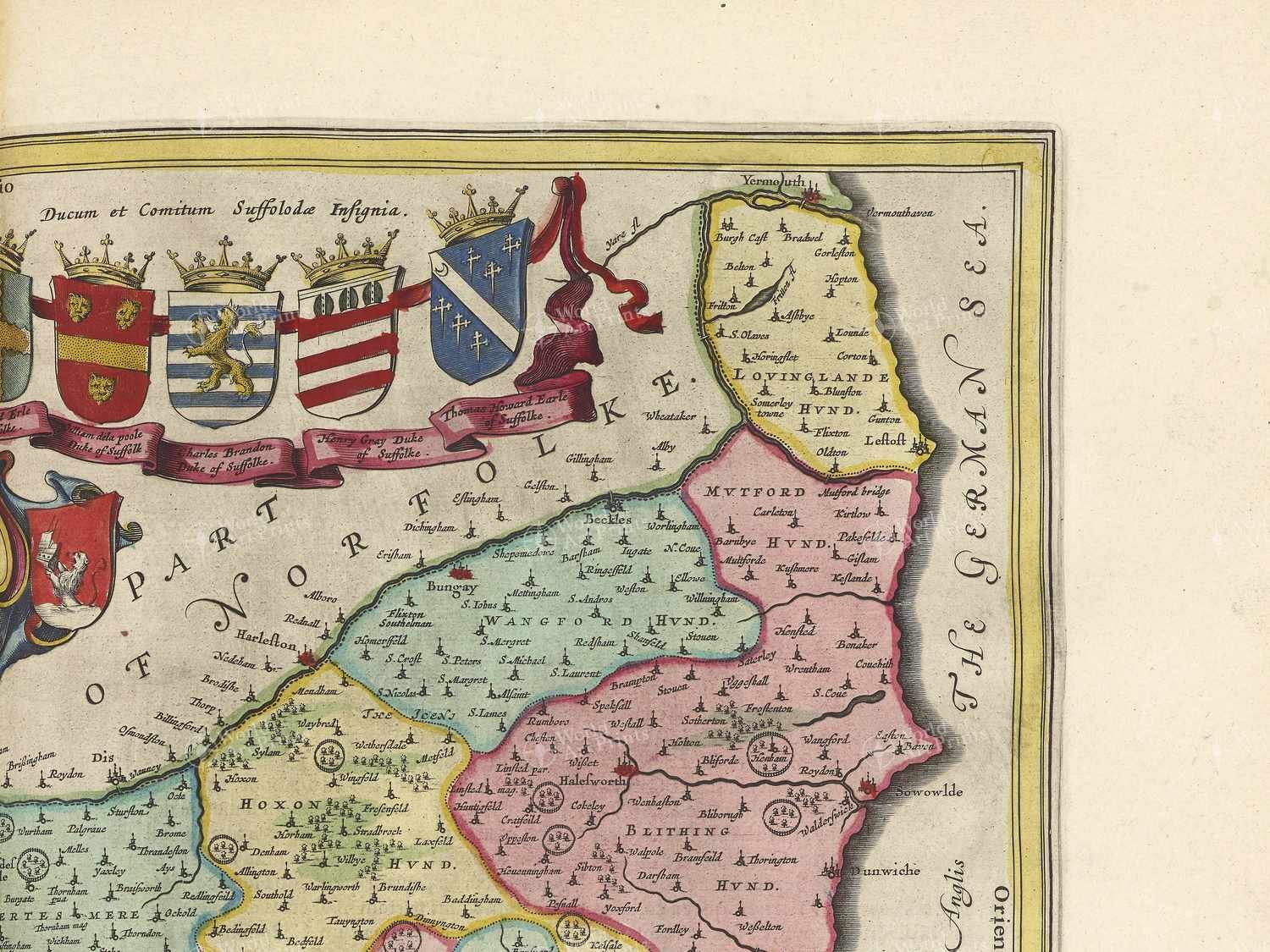 Map top right quadrant