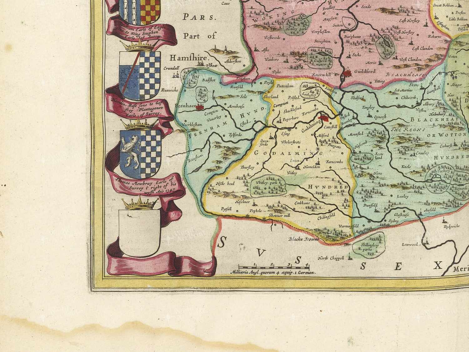 Map bottom left quadrant