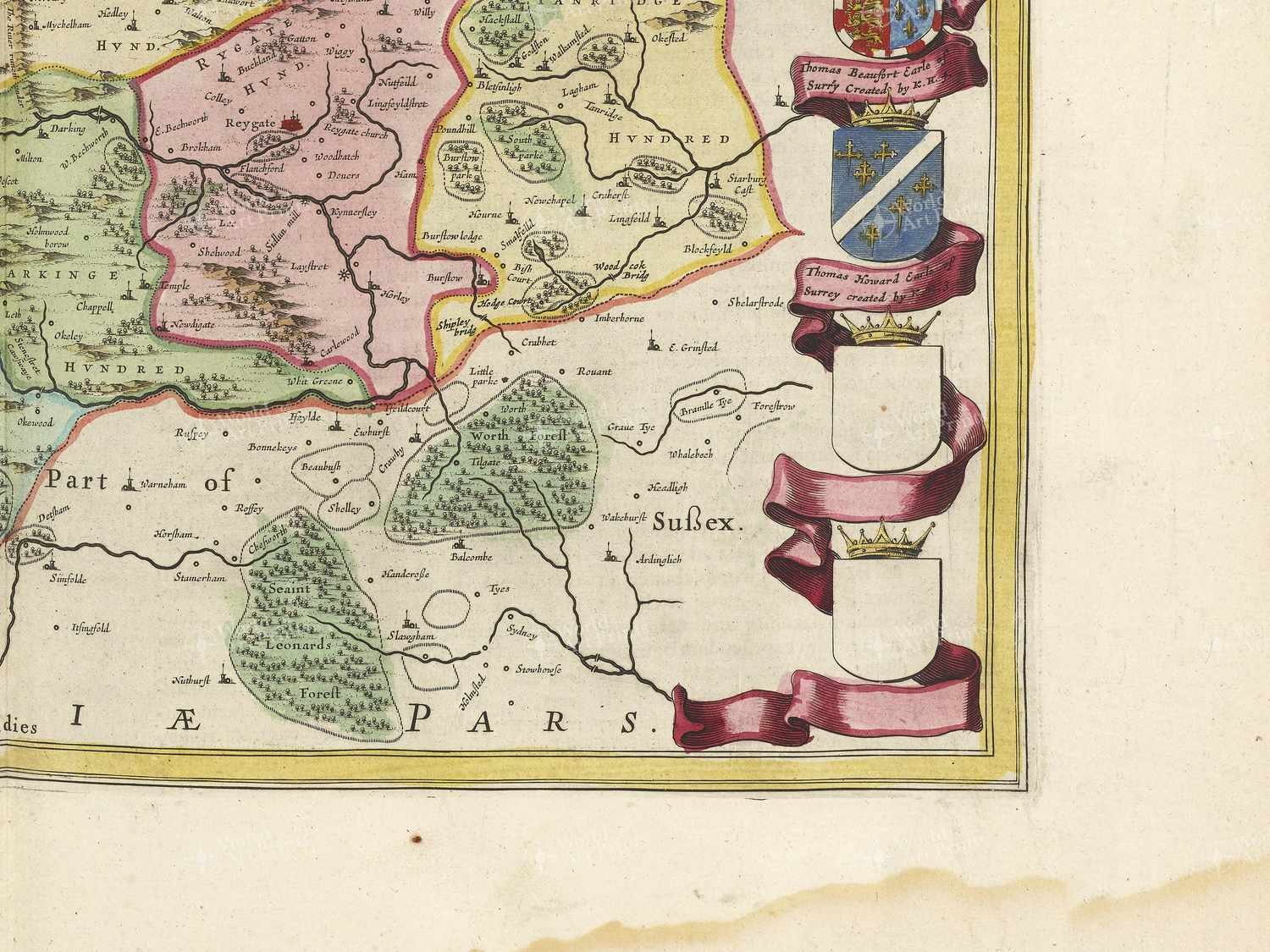 Map bottom right quadrant
