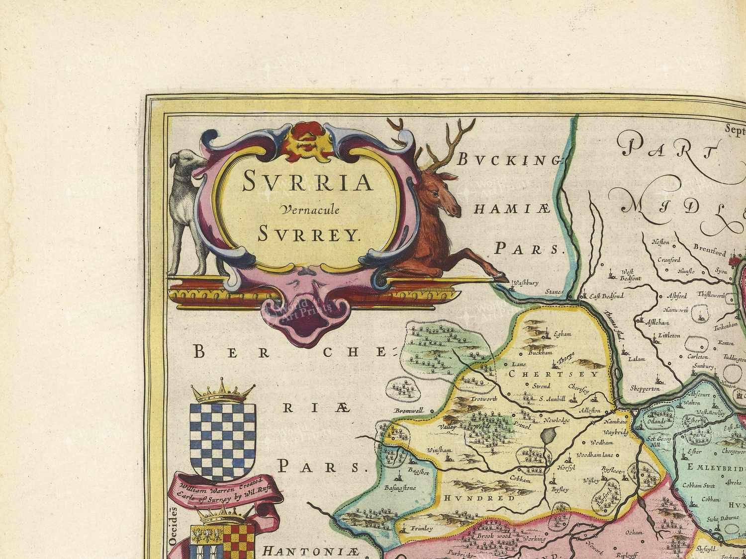 Map top left quadrant