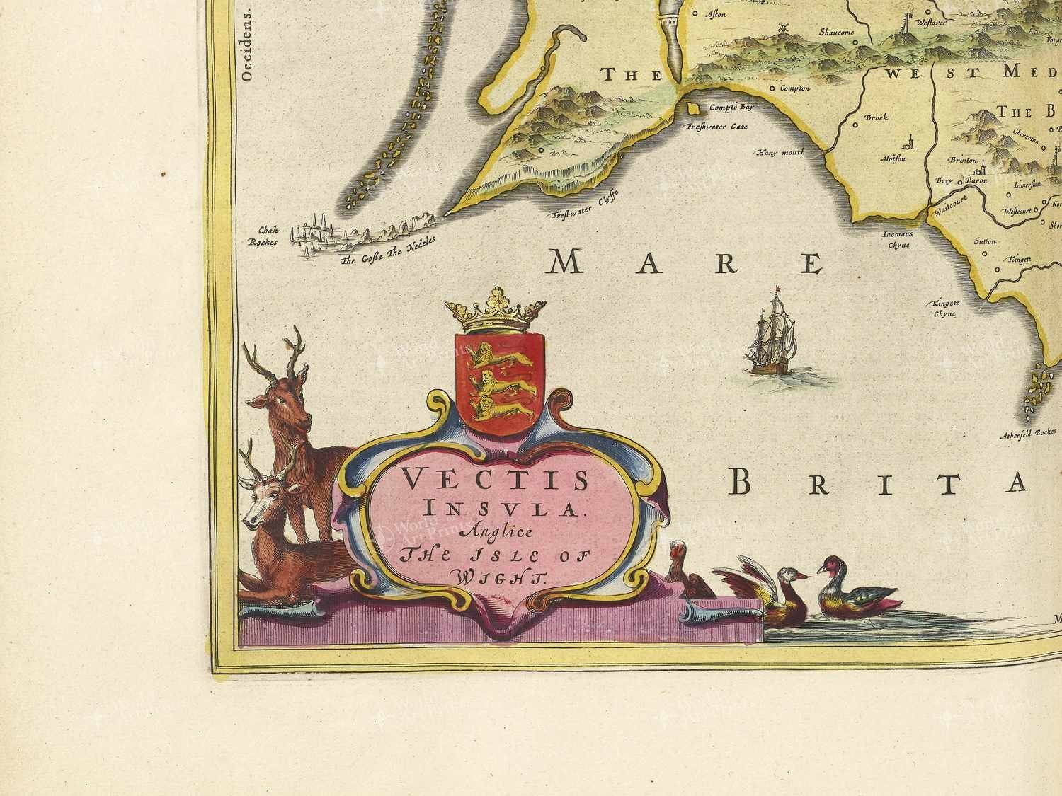 Map bottom left quadrant