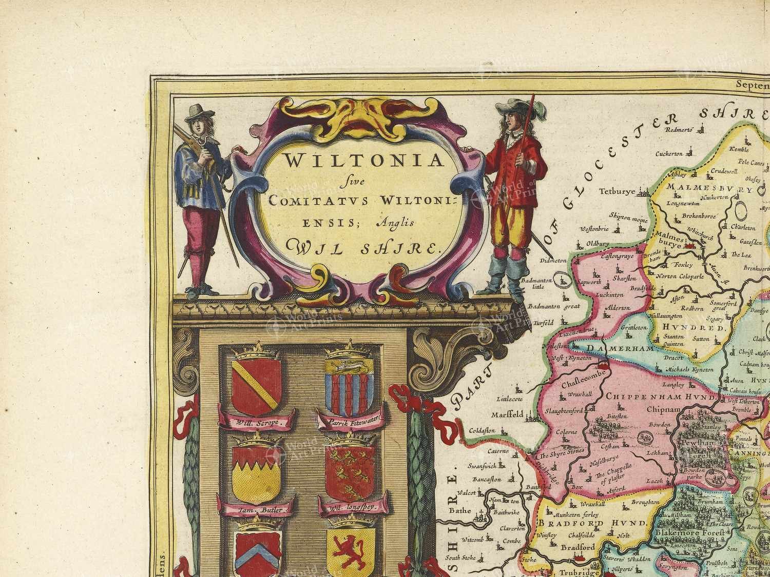 Map top left quadrant