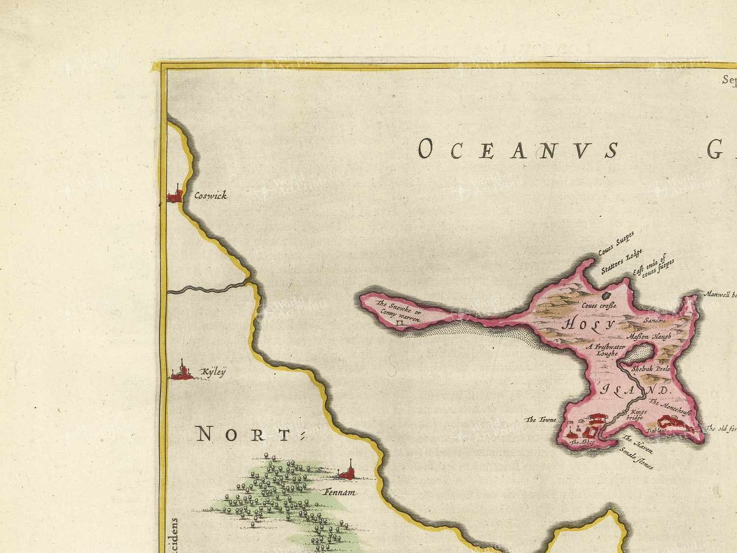 Map top left quadrant