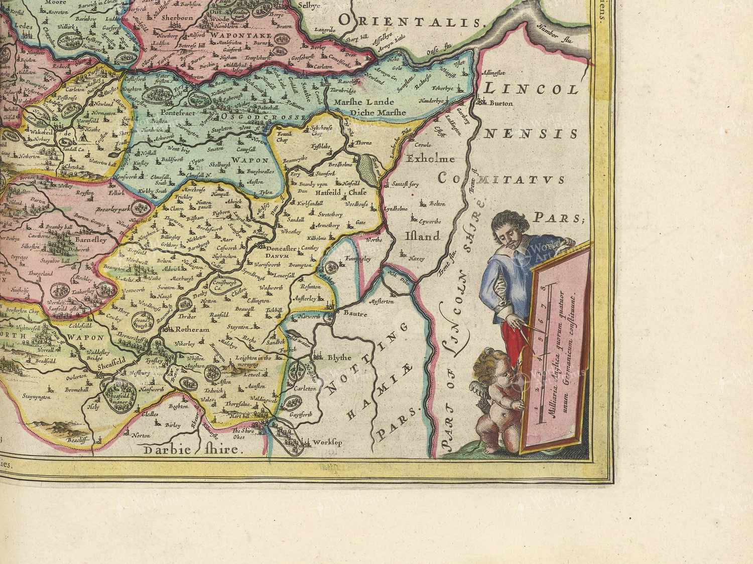 Map bottom right quadrant