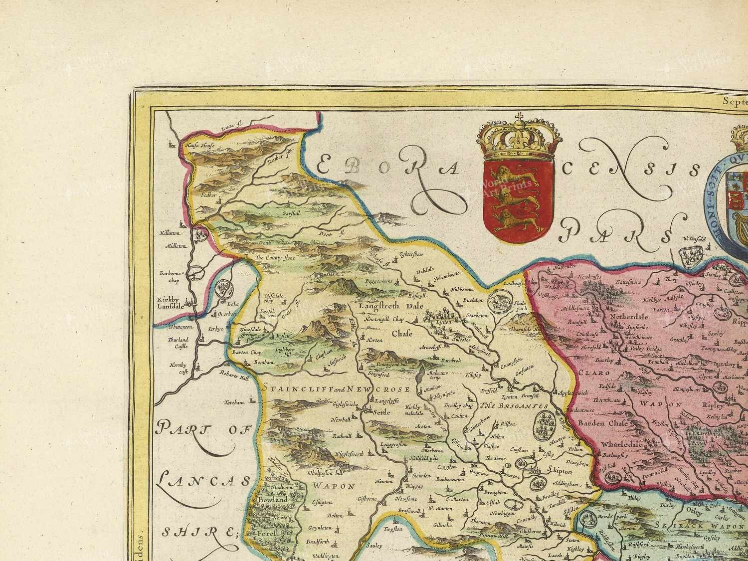 Map top left quadrant