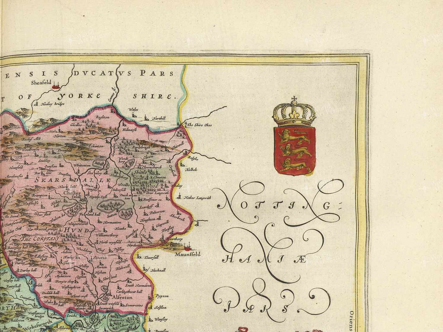 Map top right quadrant