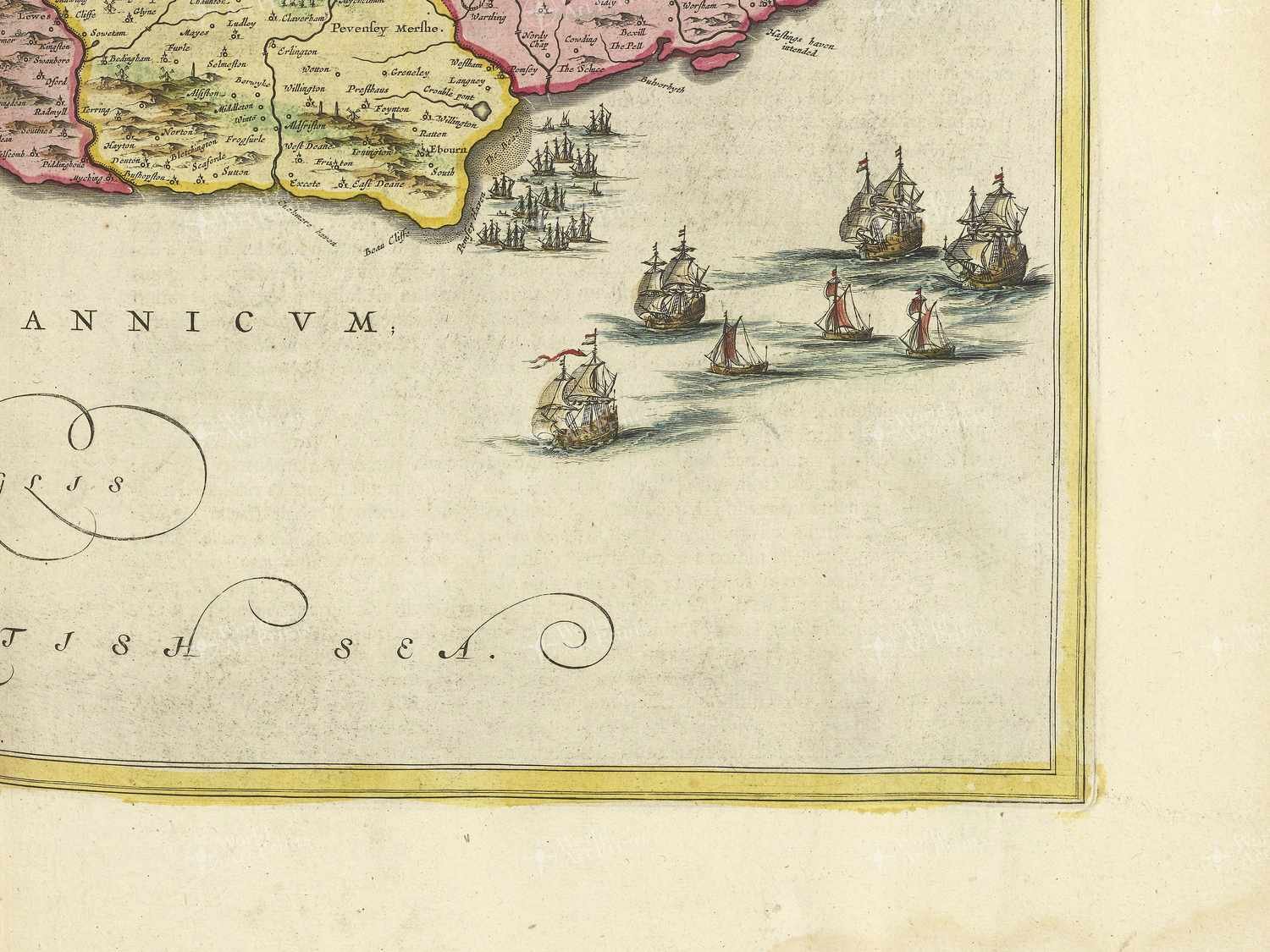 Map bottom right quadrant