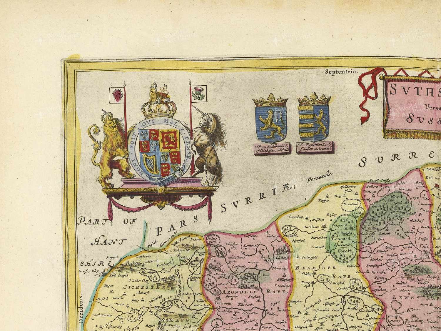 Map top left quadrant