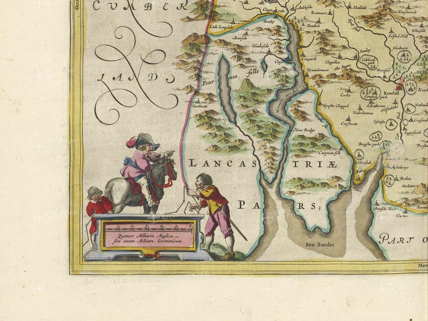 Map bottom left quadrant