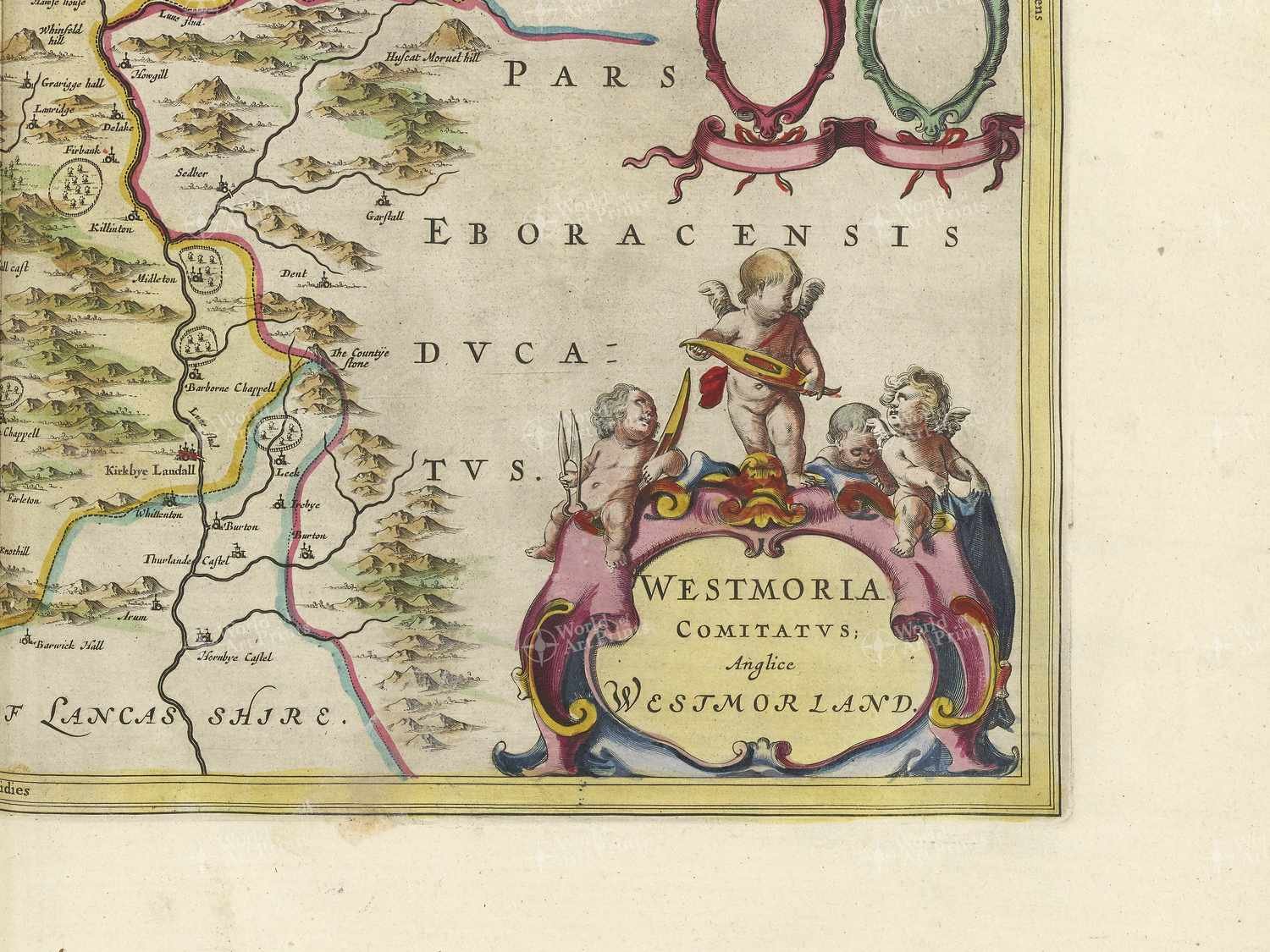 Map bottom right quadrant