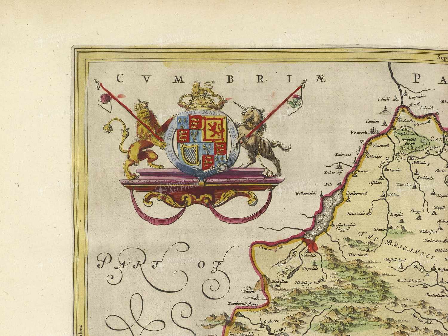 Map top left quadrant