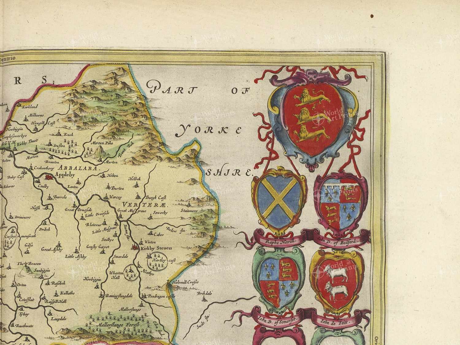 Map top right quadrant