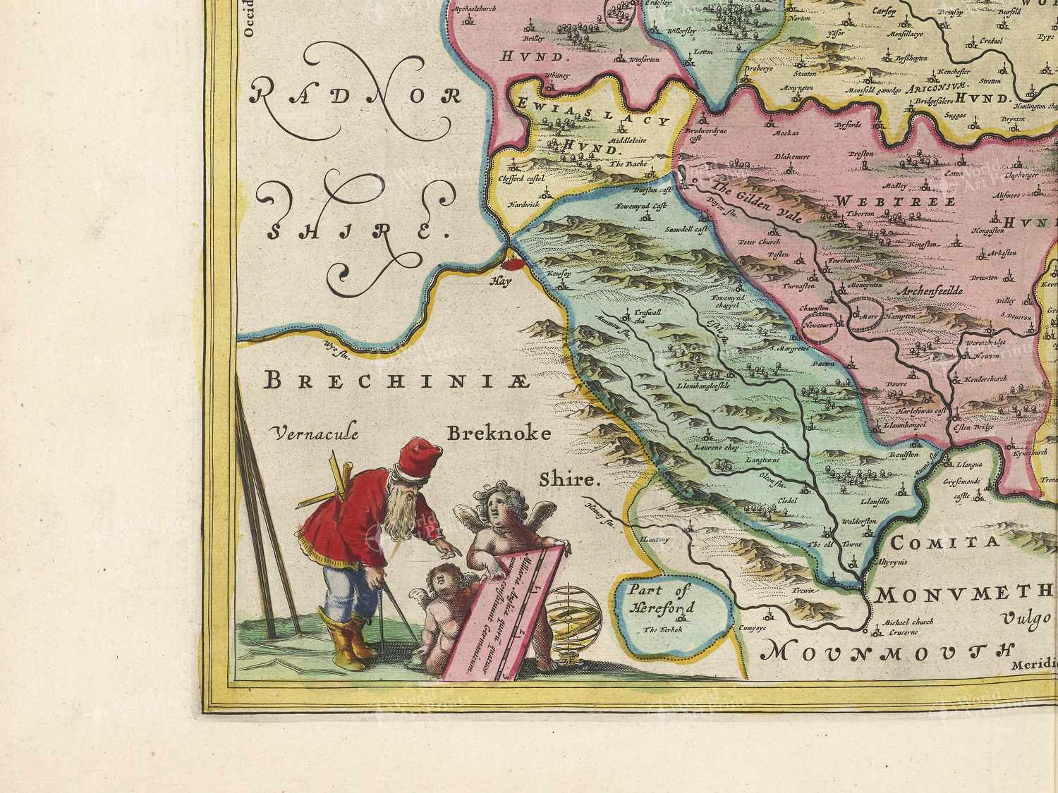 Map bottom left quadrant