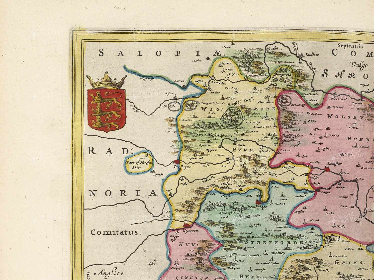Map top left quadrant