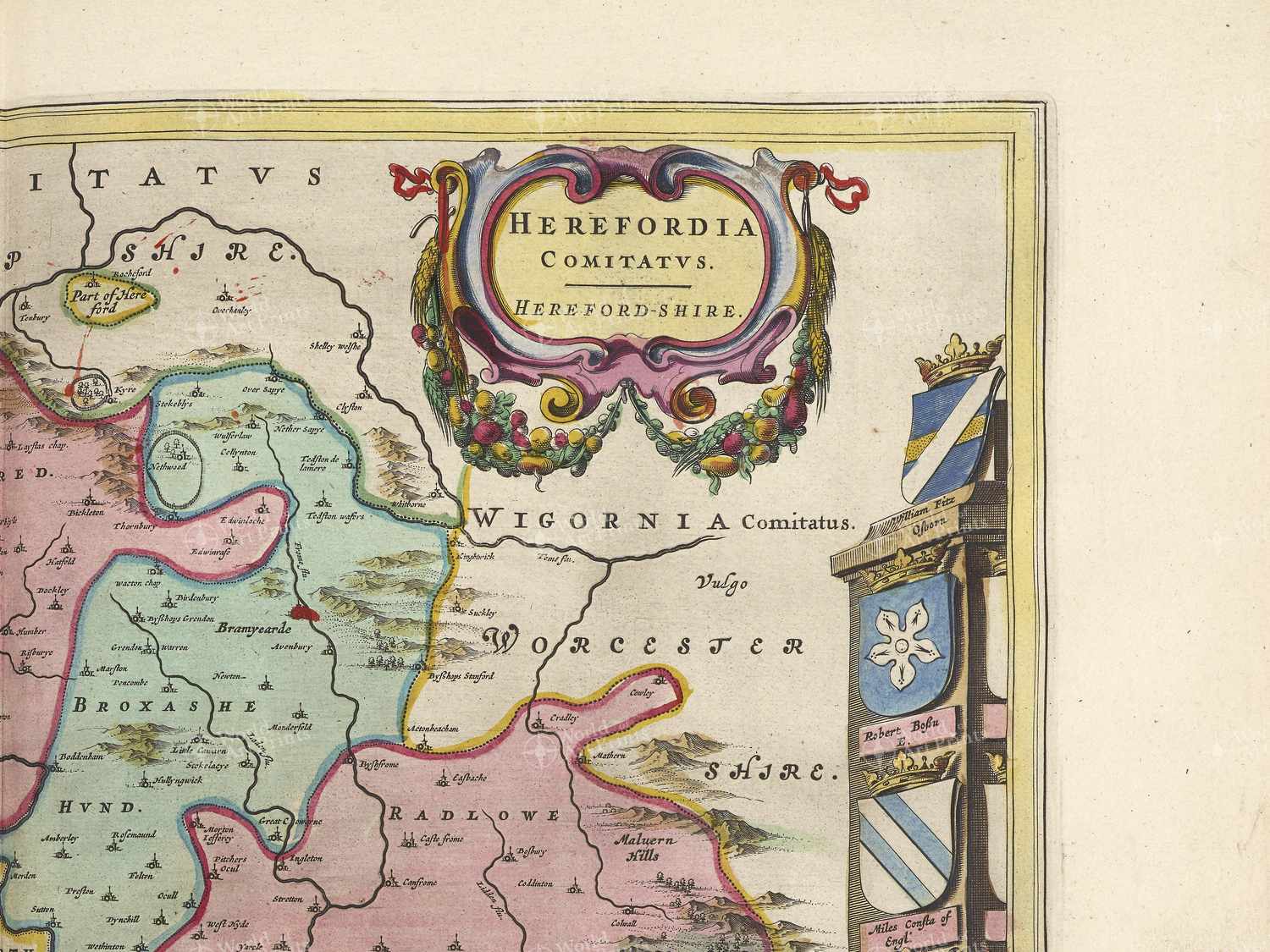 Map top right quadrant