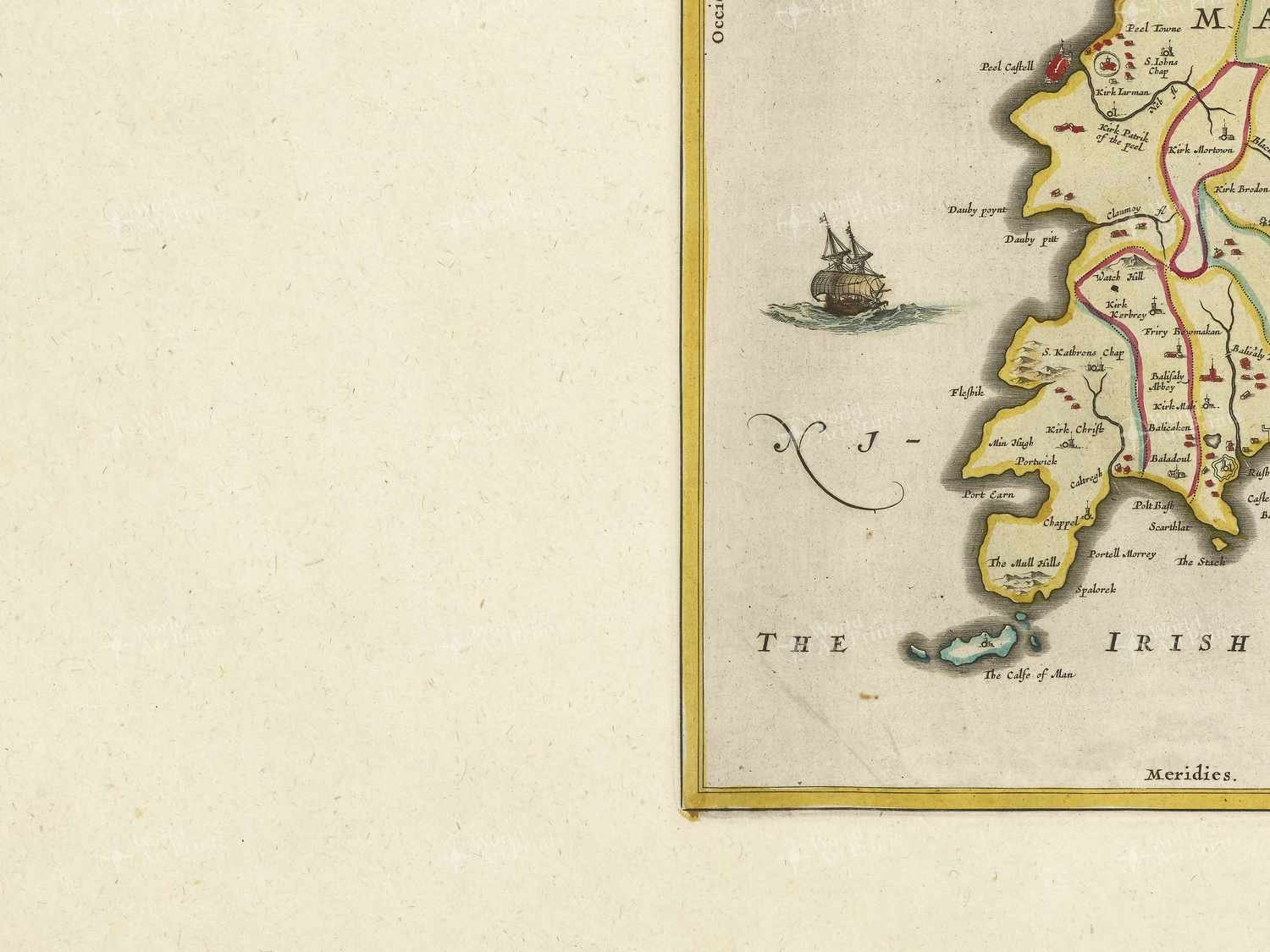 Map bottom left quadrant