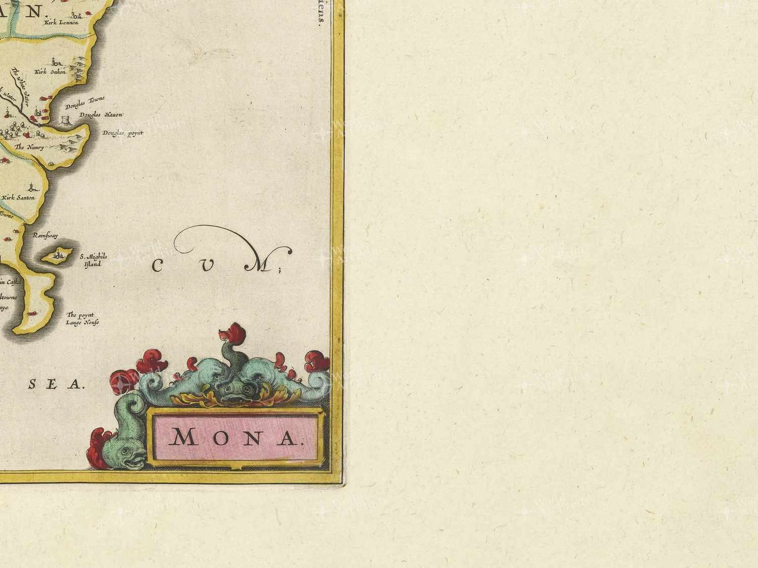 Map bottom right quadrant