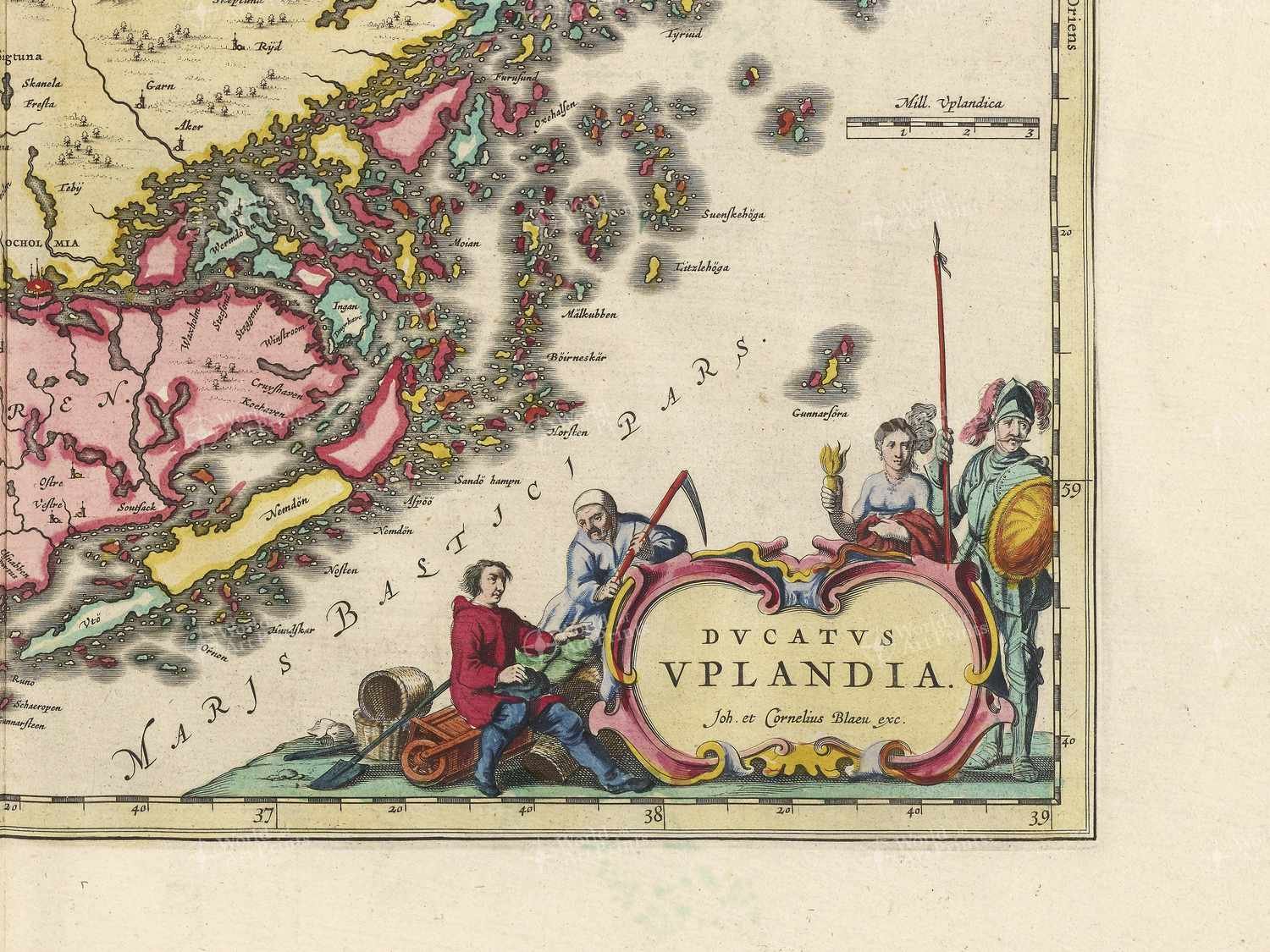 Map bottom right quadrant