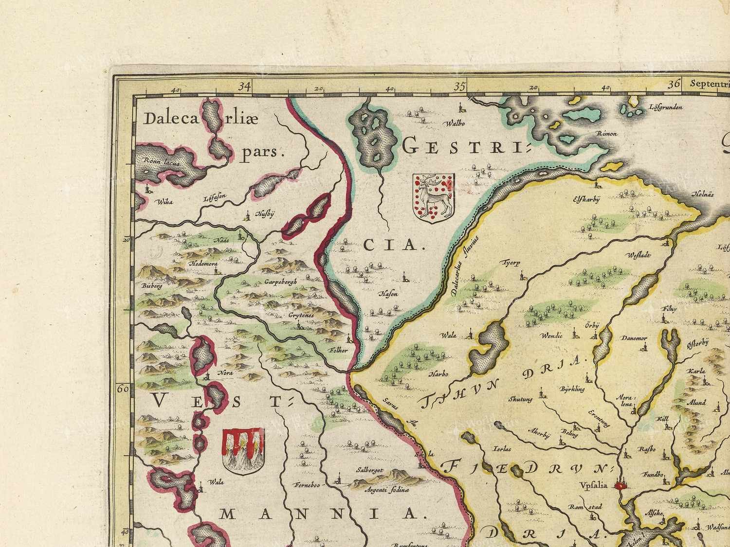 Map top left quadrant