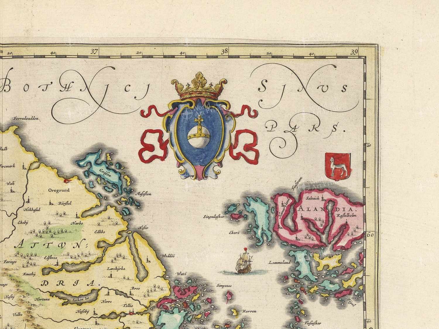 Map top right quadrant
