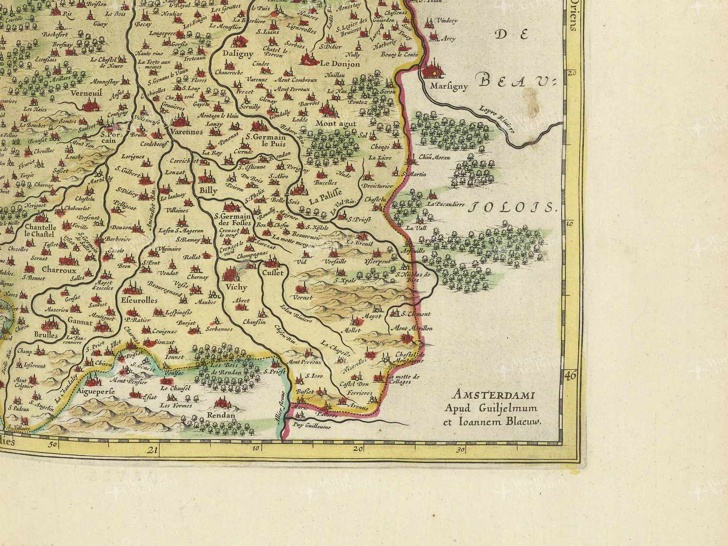 Map bottom right quadrant