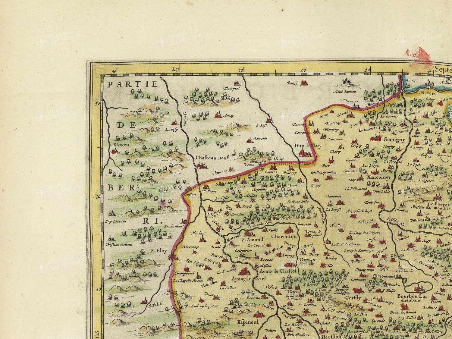 Map top left quadrant