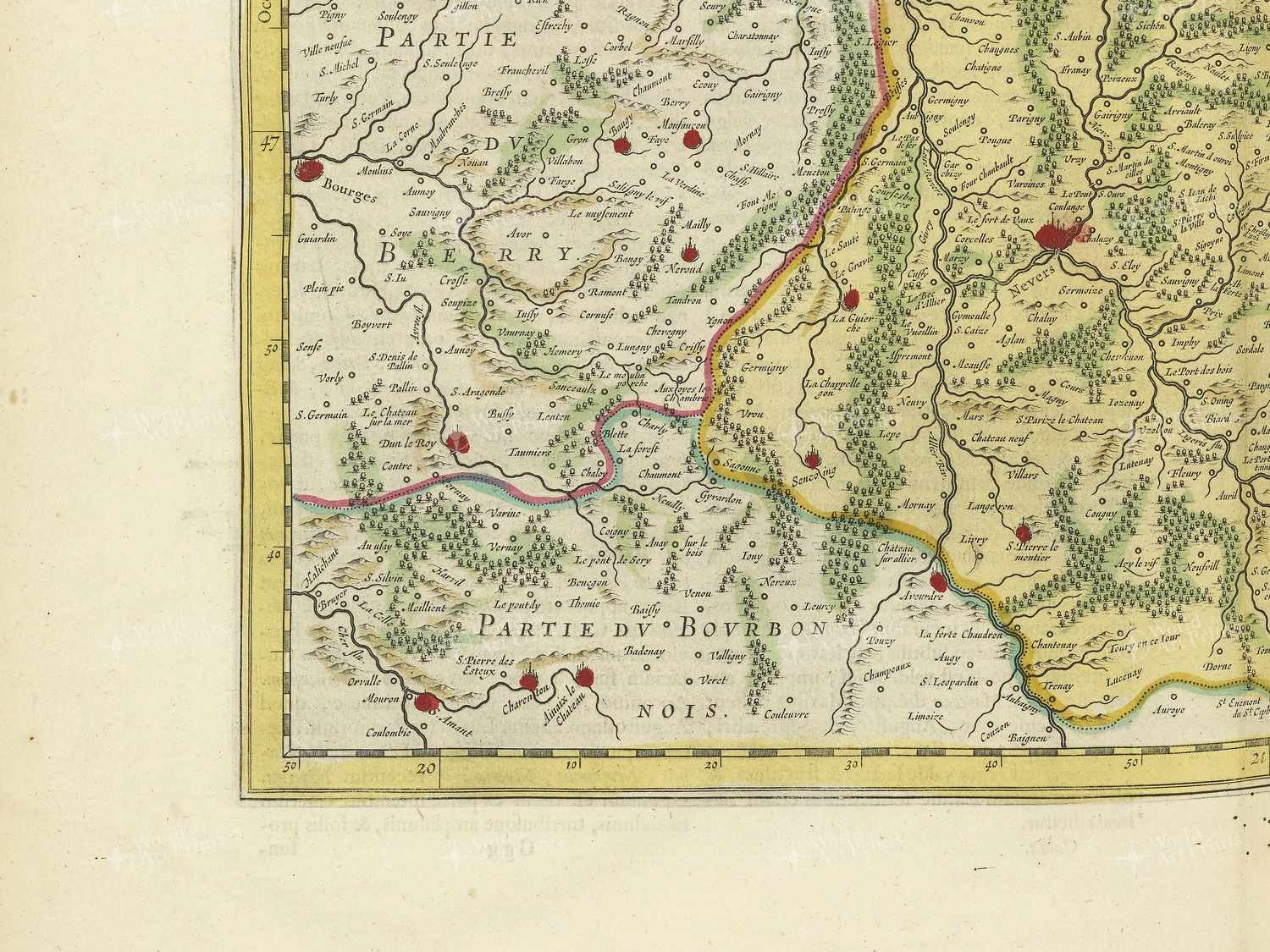 Map bottom left quadrant