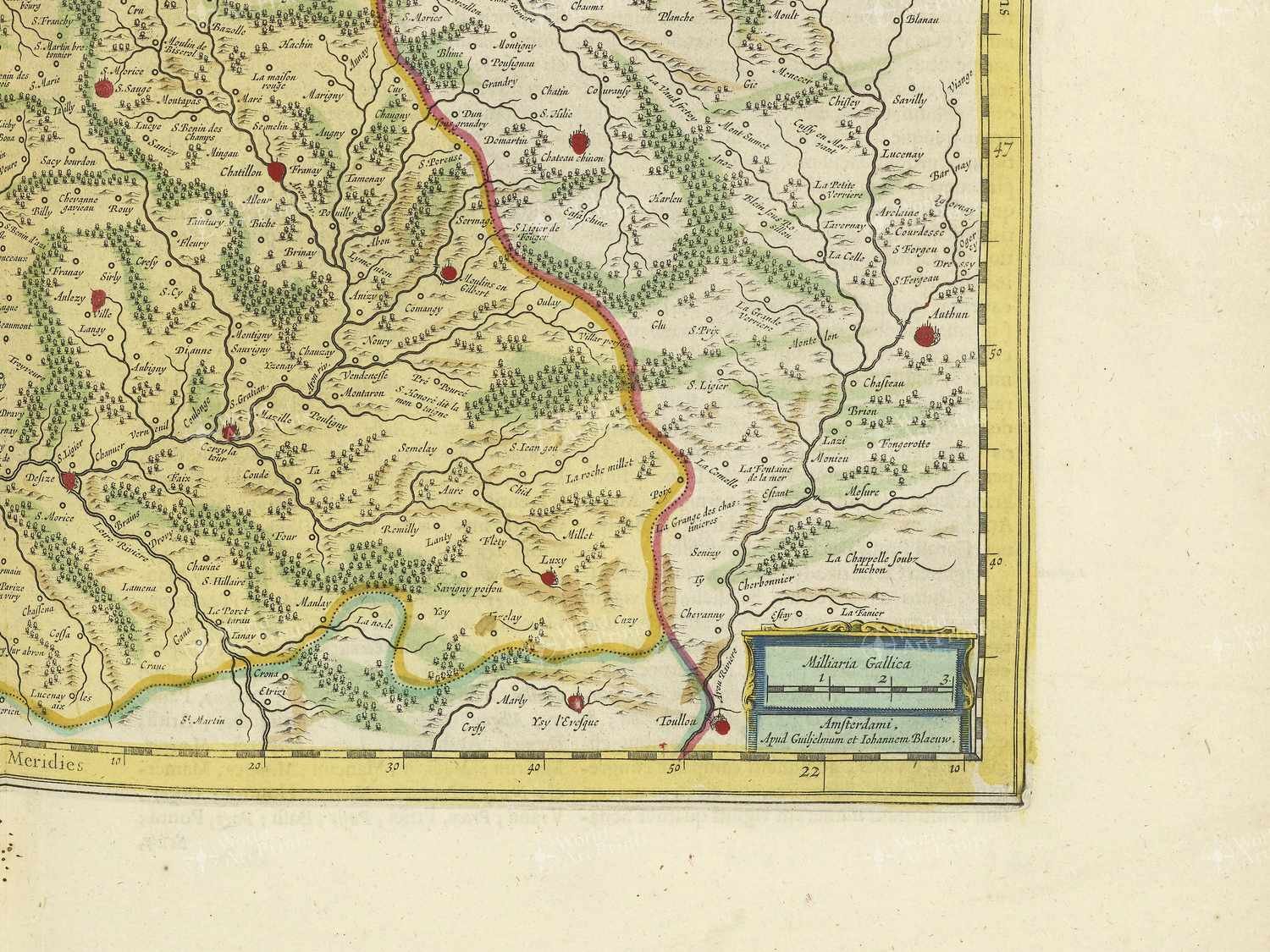 Map bottom right quadrant