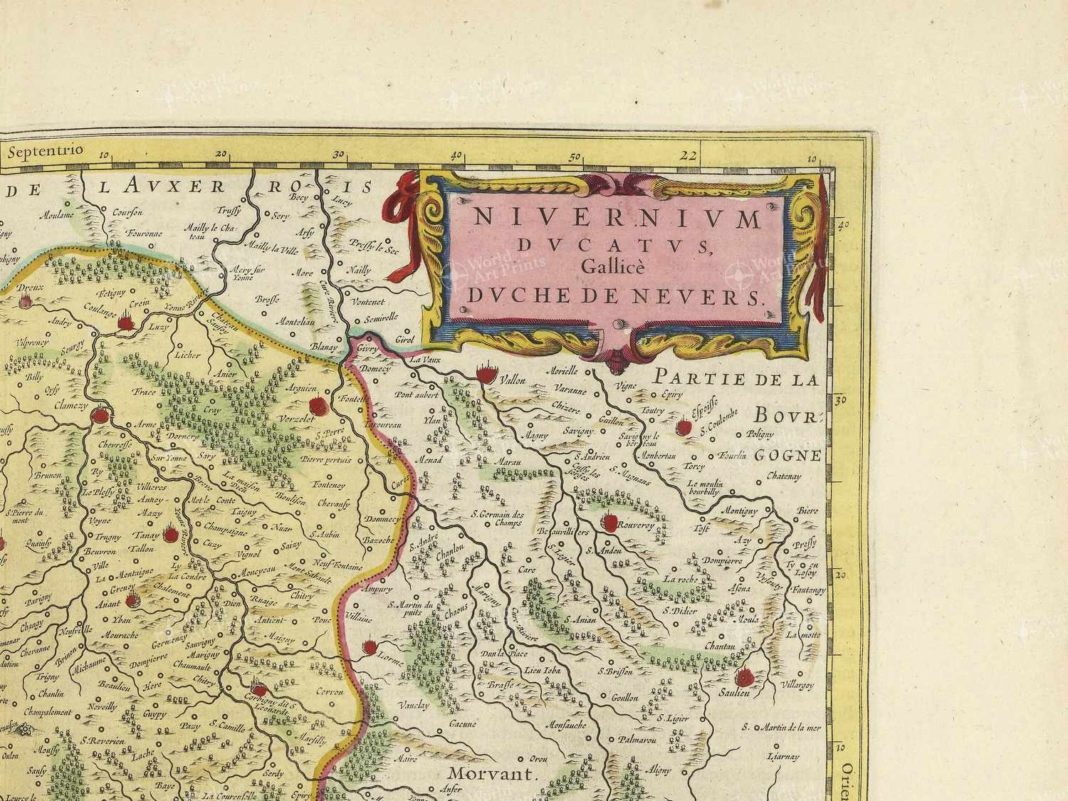 Map top right quadrant