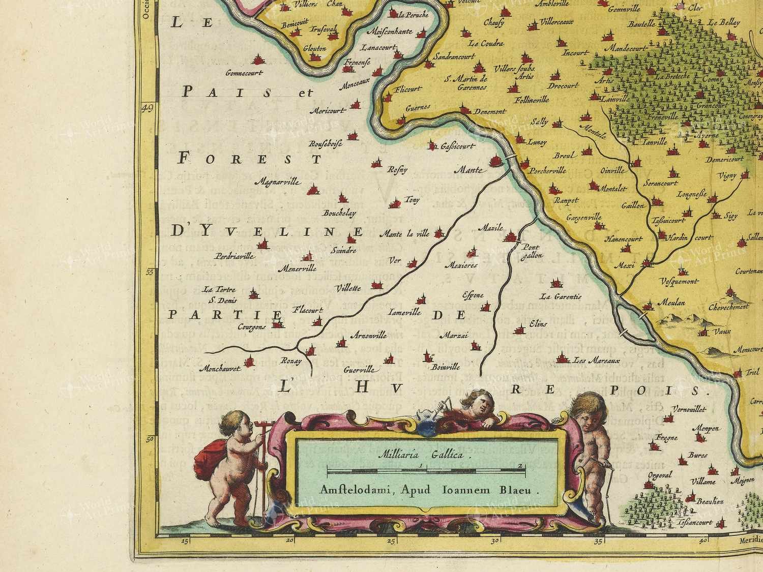 Map bottom left quadrant