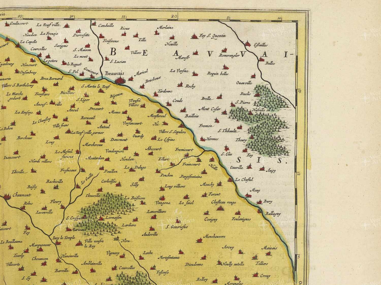 Map top right quadrant