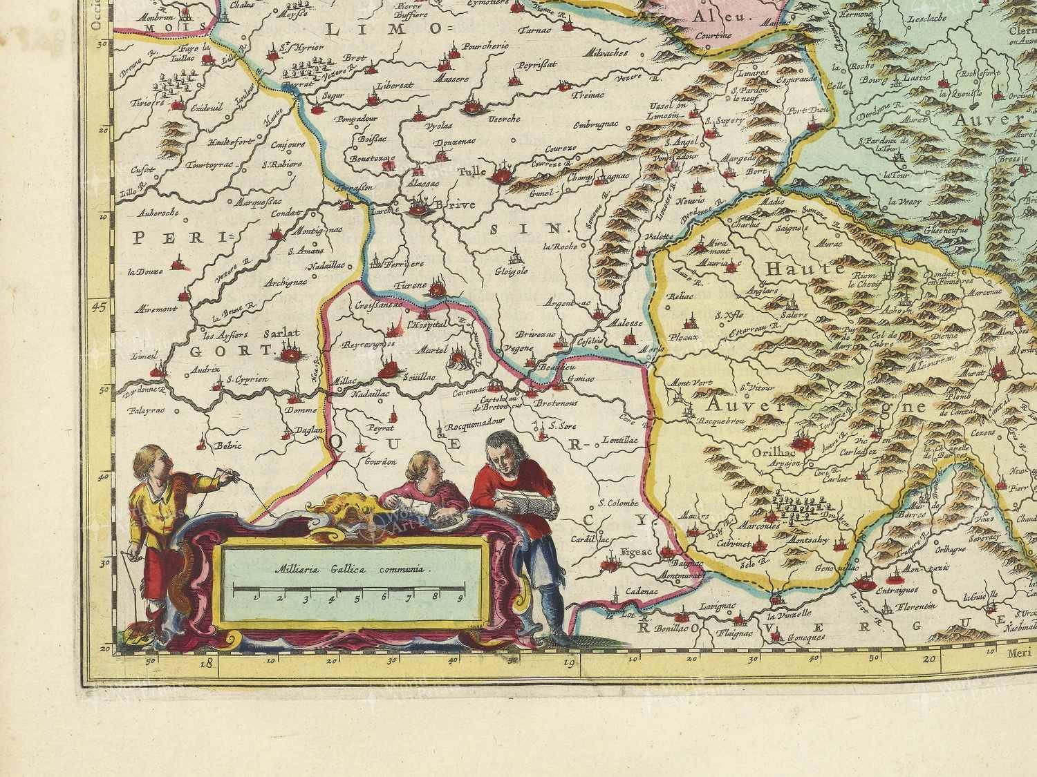 Map bottom left quadrant